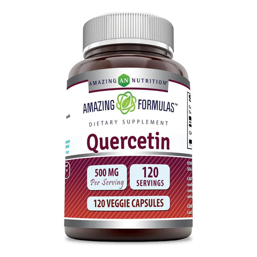 Quercetina 500 Mg Amazing Formulas Apoyo Cardiovascular E Inmune 120 Caps