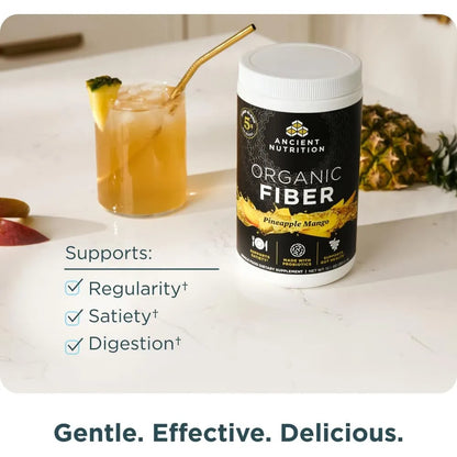 Polvo De Fibra Organica Sabor Mango Piña 382g Salud Digestiva