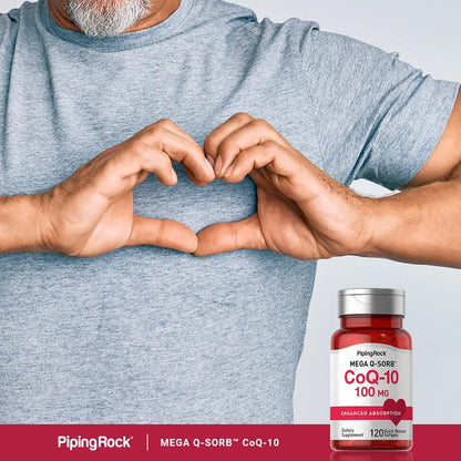 Coq10 100mg 120 Capsulas Blandas Con Extracto De Pimienta Negra Suplemento Energia Y Antioxidante