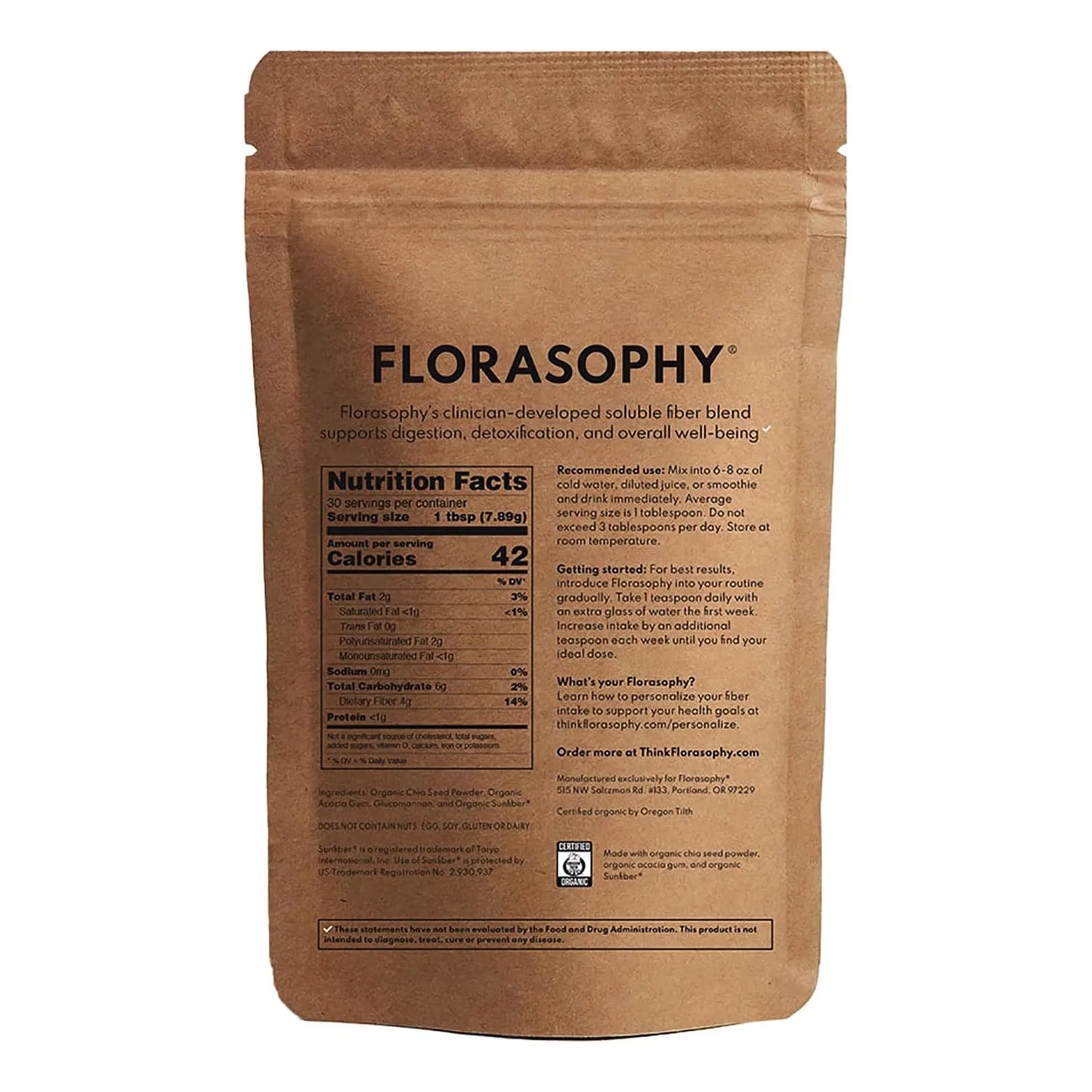 Fibra Soluble Orgánica Loosen Up Salud Intestinal Alivio Estreñimiento Vegano Sin Gluten