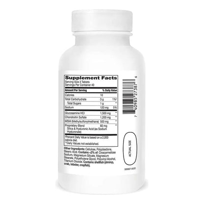 Tabletas Glucosamina Condroitina Plus 120 Unidades Para Articulaciones