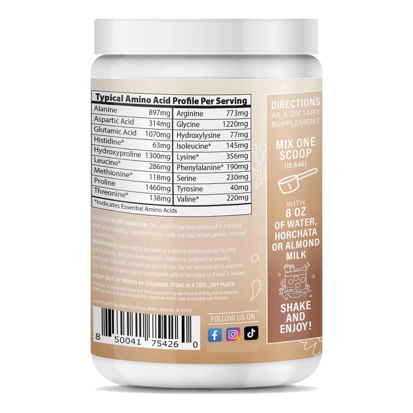 Colageno En Polvo Peptide Energy Para Piel Cabello Uñas Tipo I Y III Con Vitamina C
