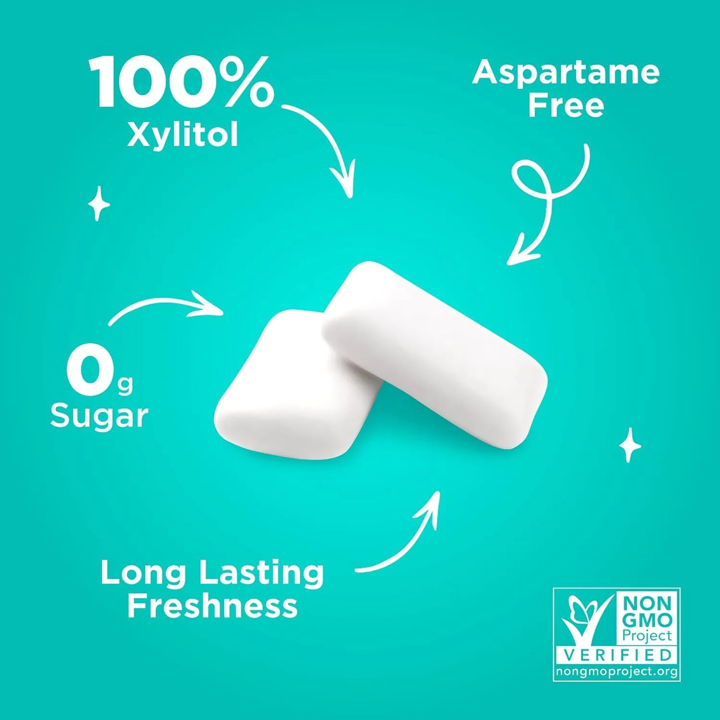 Pur Chicle Menta Fresca 100 Xilitol Sin Azucar Vegano 12 Unidades