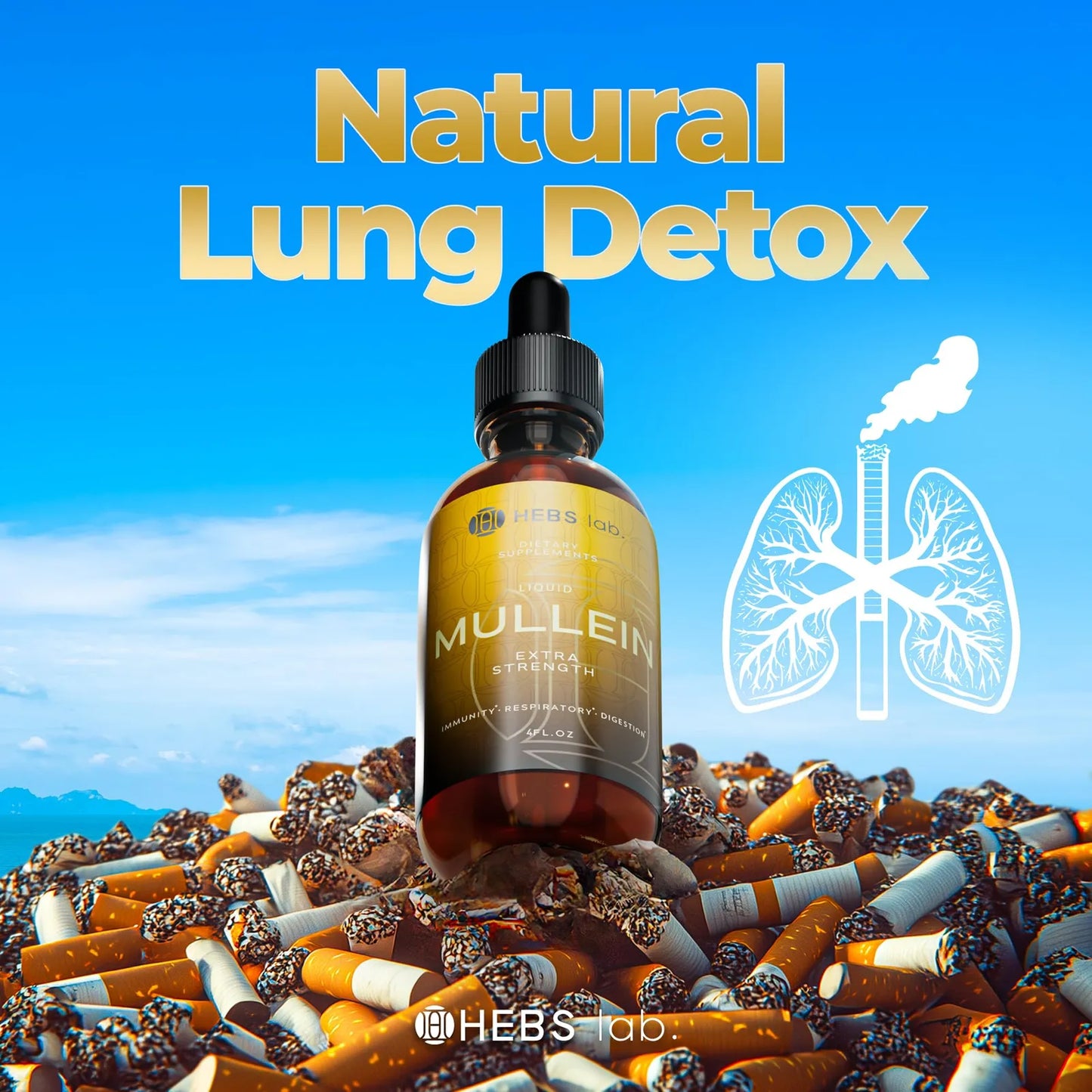 Gotas De Gordolobo Extracto Puro Limpieza Pulmonar Salud Respiratoria