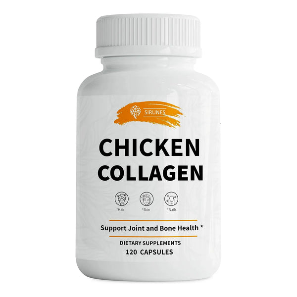 Capsulas De Colageno De Pollo Tipo II Para Articulaciones Piel Y Huesos Suplemento Nutricional Antienvejecimiento