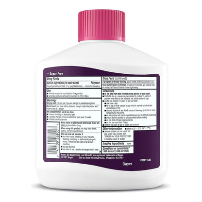 Laxante En Polvo MiraLAX 284g Alivio Natural Estreñimiento Sin Efectos Secundarios