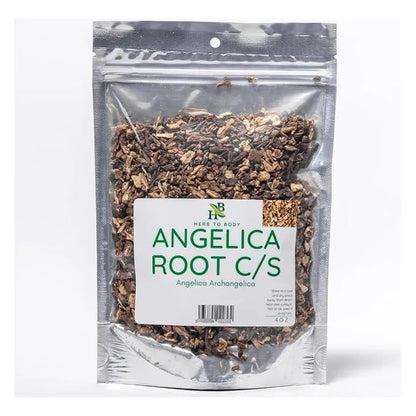 Raiz De Angelica Premium Cortada Tamizada 113g Apoyo Herbal Natural