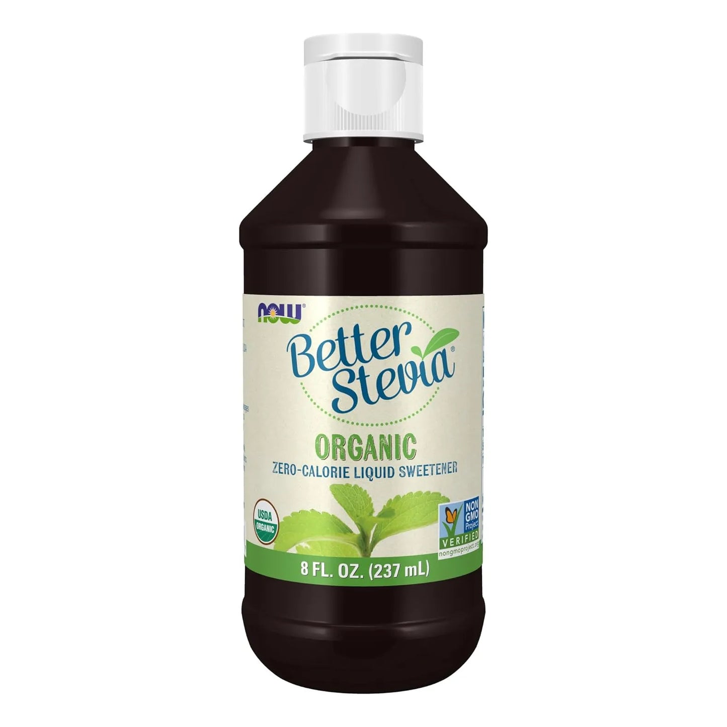 Edulcorante Liquido Organico Betterstevia Cero Calorias 8 Onzas Now Foods