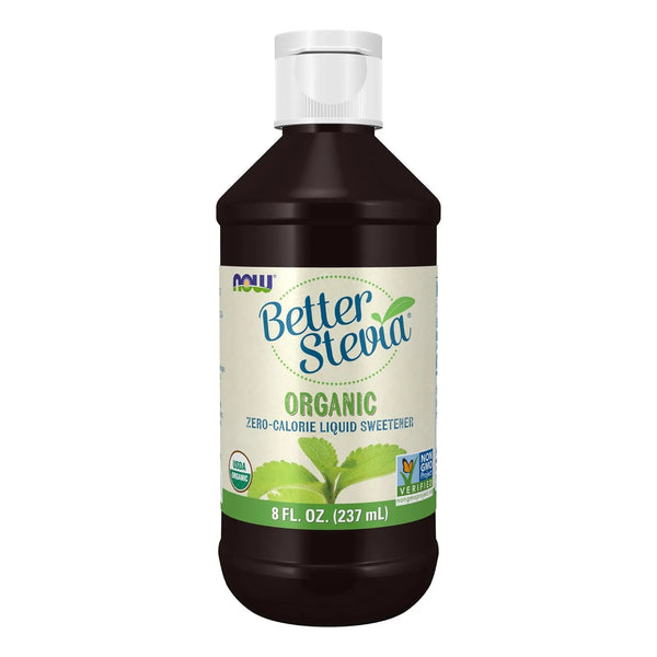 Edulcorante Liquido Organico Betterstevia Cero Calorias 8 Onzas Now Foods