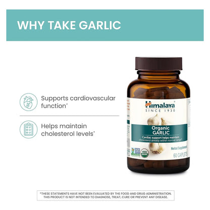 Ajo Organico Himalaya 1400 Mg 60 Capsulas Soporte Cardiaco Y Colesterol