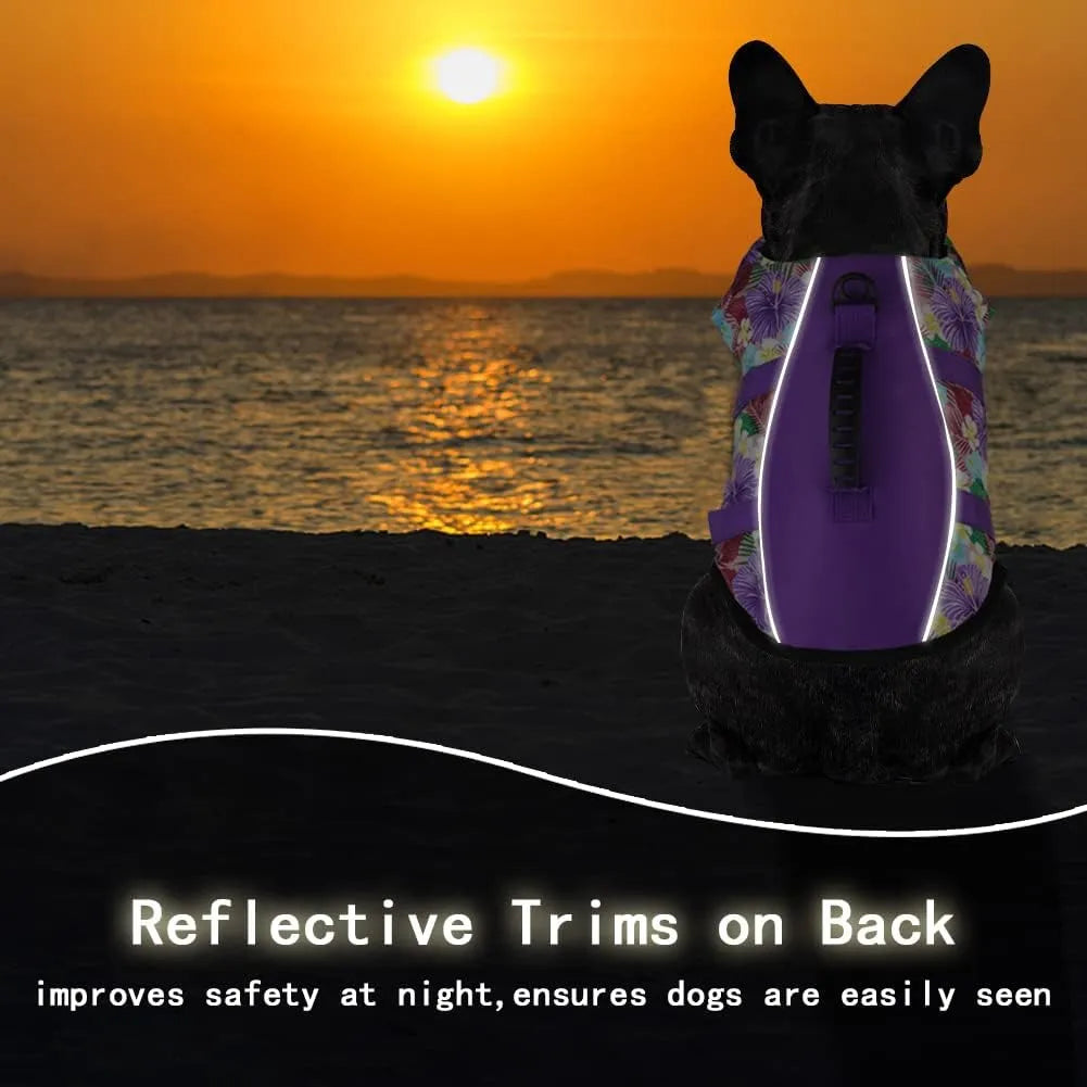 Chaleco Flotador Perro Ripstop Reflectante Ajustable Seguridad Y Estilo