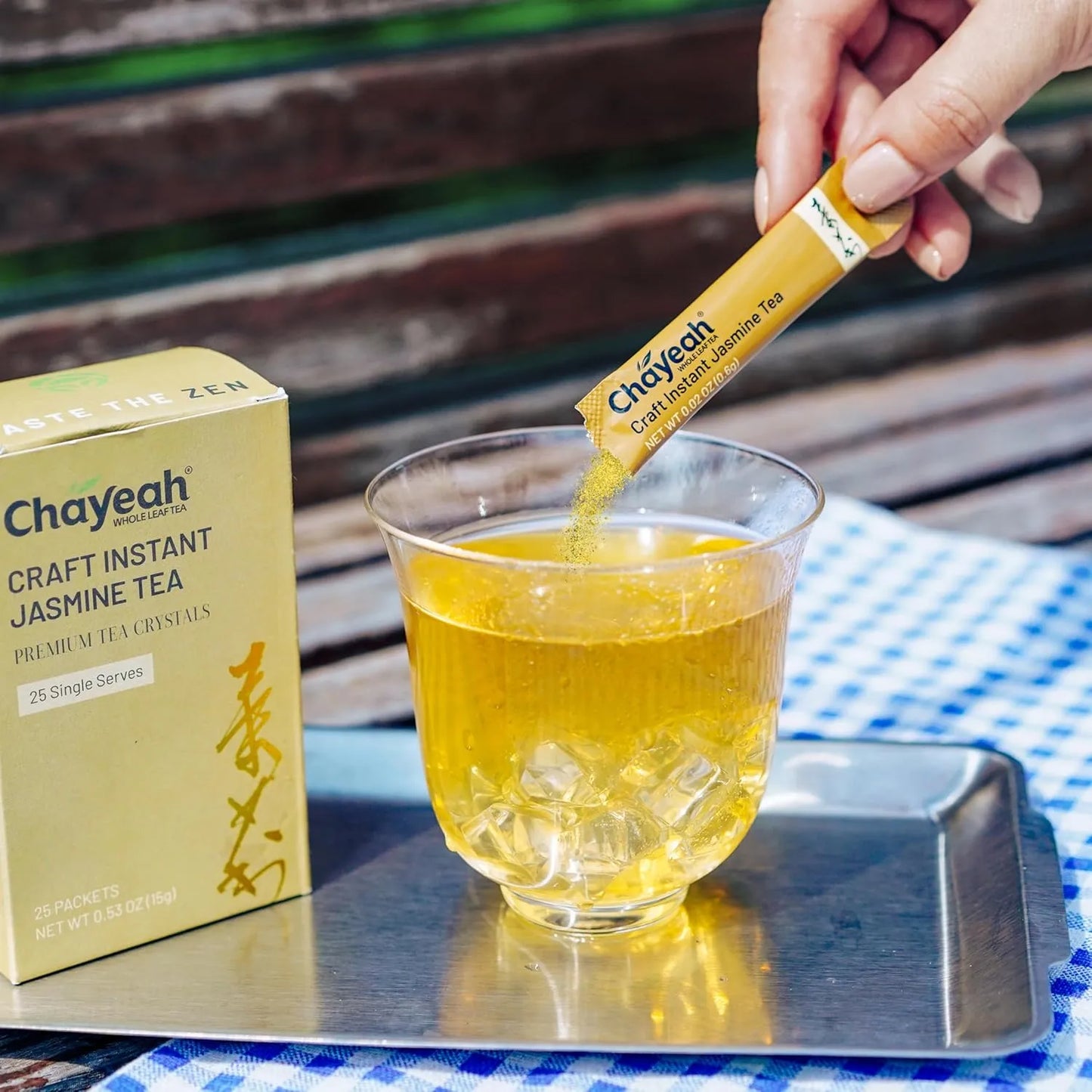 Té Instantáneo De Jazmín En Polvo Sin Azúcar 25 Paquetes Individuales