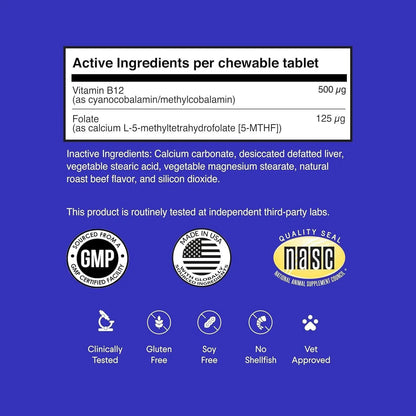Vitamina B12 Metilcobalamina Para Perros Todas Las Edades Soporte Inmunologico Y Nervioso