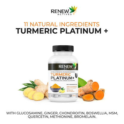 Suplemento De Curcumina Platino Con Jengibre Y Pimienta Negra 120 Capsulas Antioxidante Y Digestivo