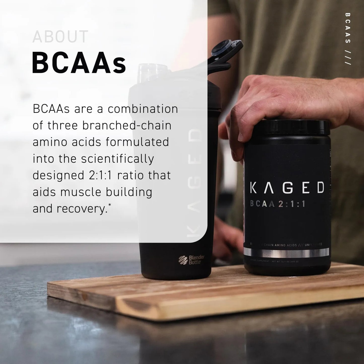 BCAA En Polvo Vegano Fermentado Suplemento Deportivo Sin Sabor