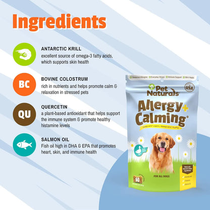 Suplemento Allergy Plus Masticable Para Perros Alivia Alergias Y Estrés Sabor Pato