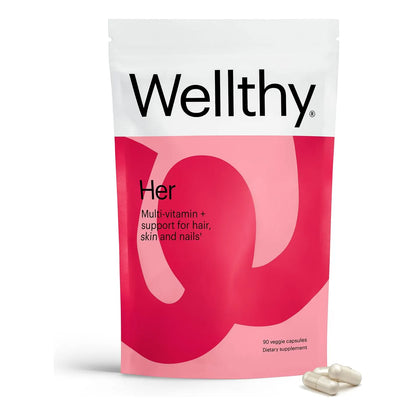 Multivitamínico Diario Para Mujeres Cabello Piel Uñas Saludables Vegano 30 Días