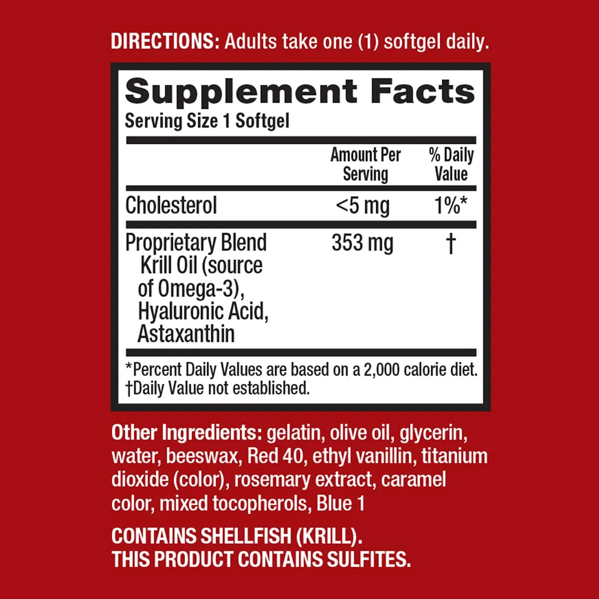 Aceite Krill Omega 3 353 Mg Epa Dha Suplemento Articulaciones Sin Sabor Pescado