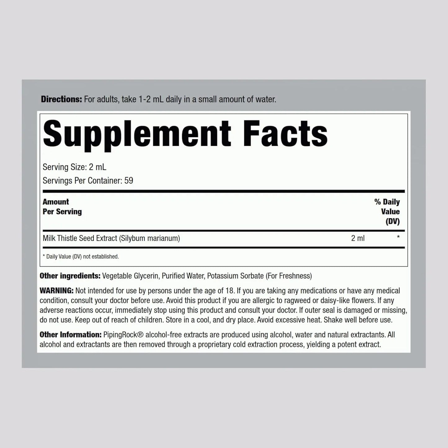 Extracto De Cardo Mariano 120 Ml Gotas Liquidas Suplemento Natural Sin Alcohol