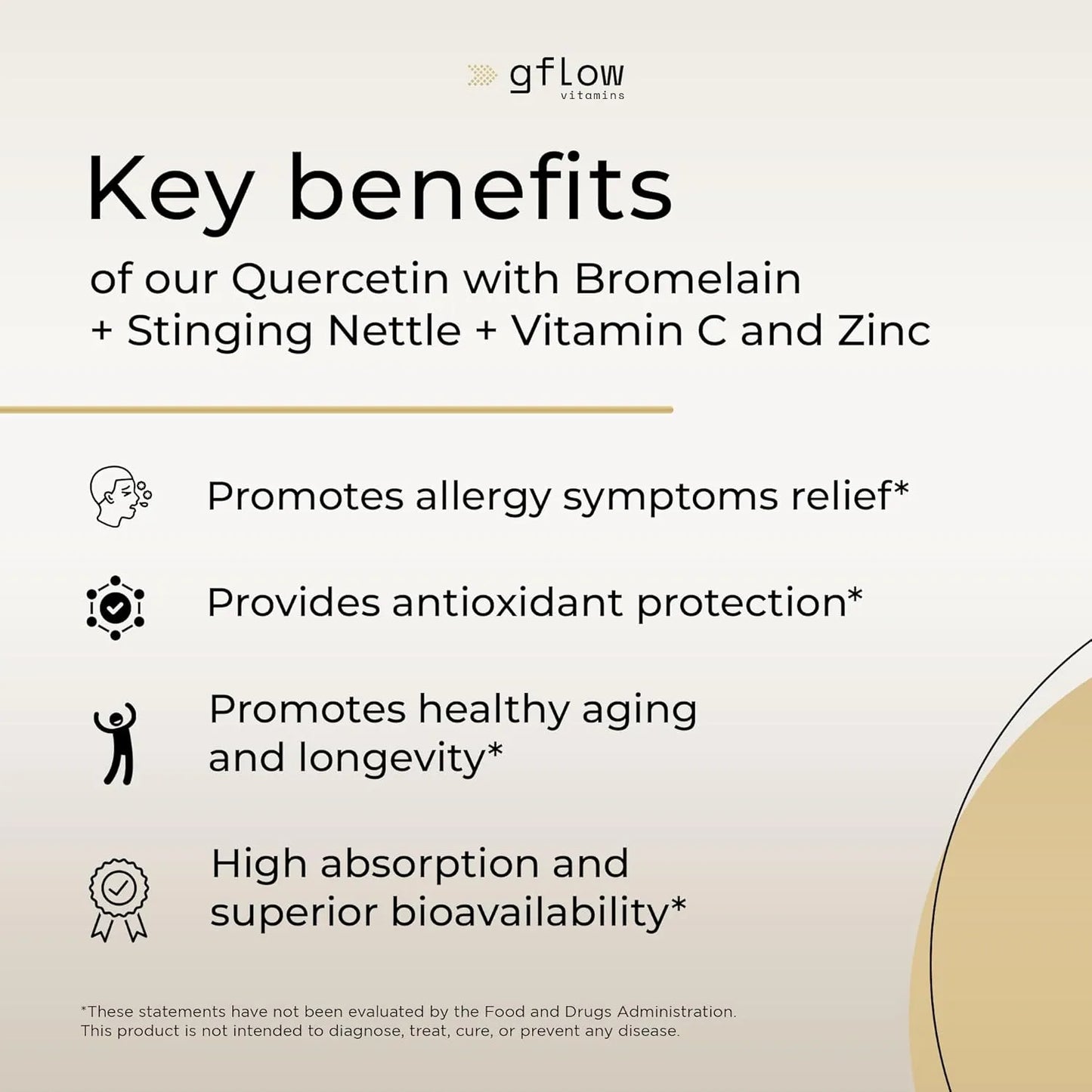 Quercetina 500 Mg Con Vitamina C Zinc Y Ortiga 120 Cápsulas Veganas Refuerza Sistema Inmunológico