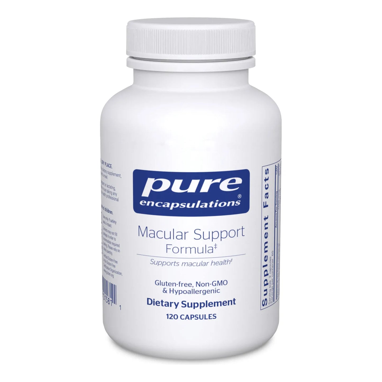 Suplemento Antioxidante Para Apoyo Macular 120 Capsulas Hipoalergenico