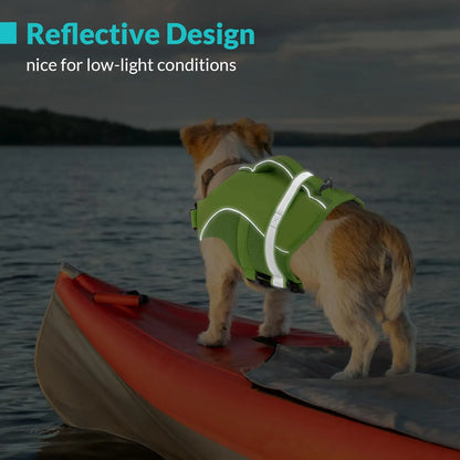 Chaleco Salvavidas Perros Ripstop Flotante Ajustable Queenmore Seguridad Y Estilo
