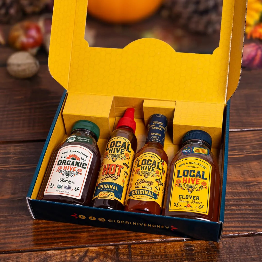 Miel Caliente Orgánica 340g Trébol Local Y Salsa Picante Pack Exclusivo