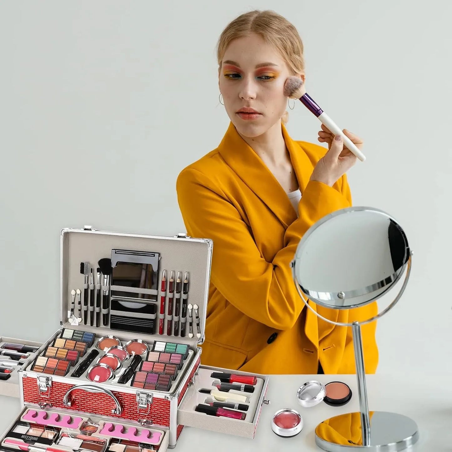 Kit De Maquillaje Completo 106 Piezas Profesional Para Adolescentes