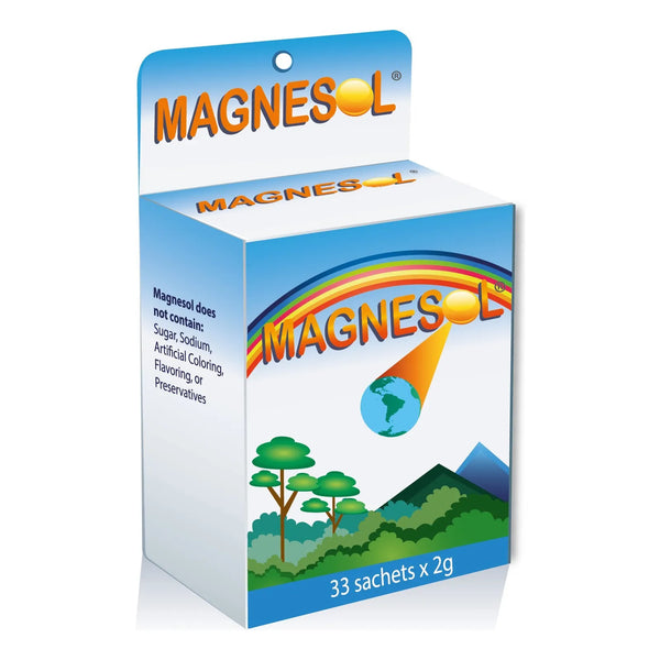 Suplemento De Magnesio Y Zinc En Polvo 260 Mg 33 Bolsitas