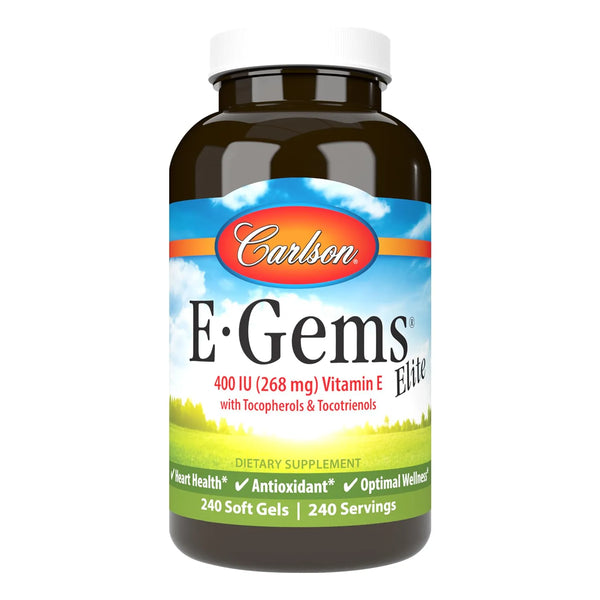 Vitamina E Natural 400 IU E Gems Elite Corazon Piel Suavegel Usa