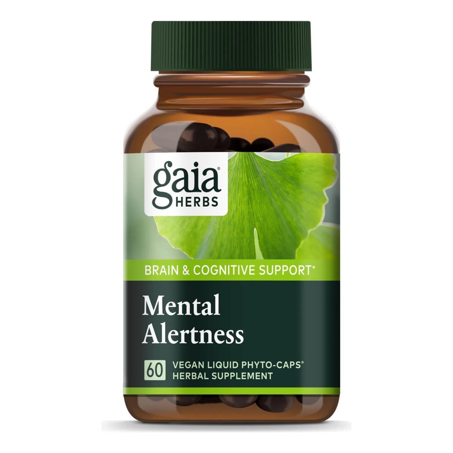 Suplemento Cerebral Eleuthero Ginkgo Gotu Kola 60 Caps Veganas Enfoque Memoria