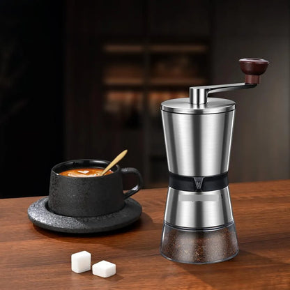 Molinillo Manual De Café 8 Ajustes Grosor Portatil Gran Capacidad
