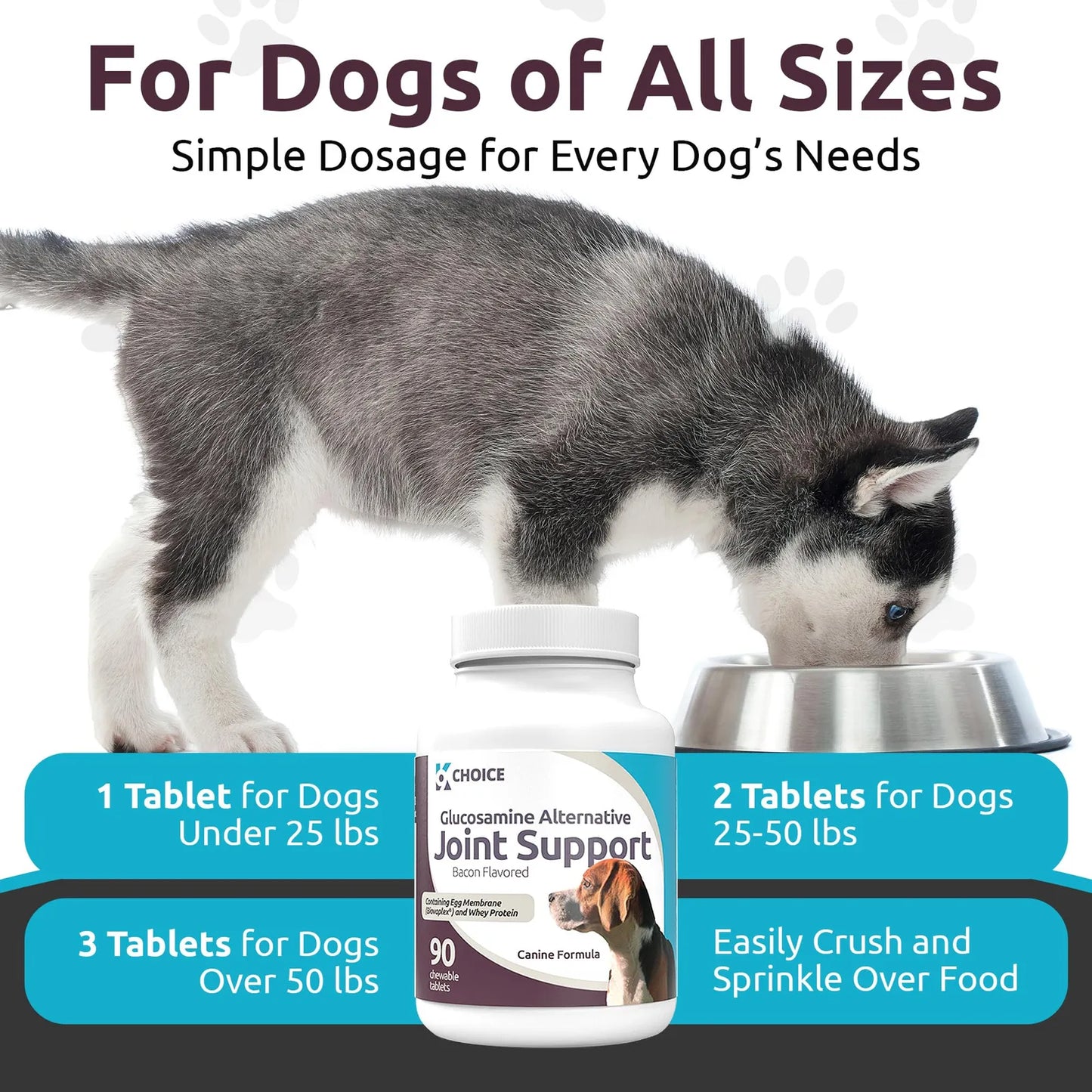 Soporte Articular Biovaplex Para Perros 90 Tabletas Masticables Salud Movilidad