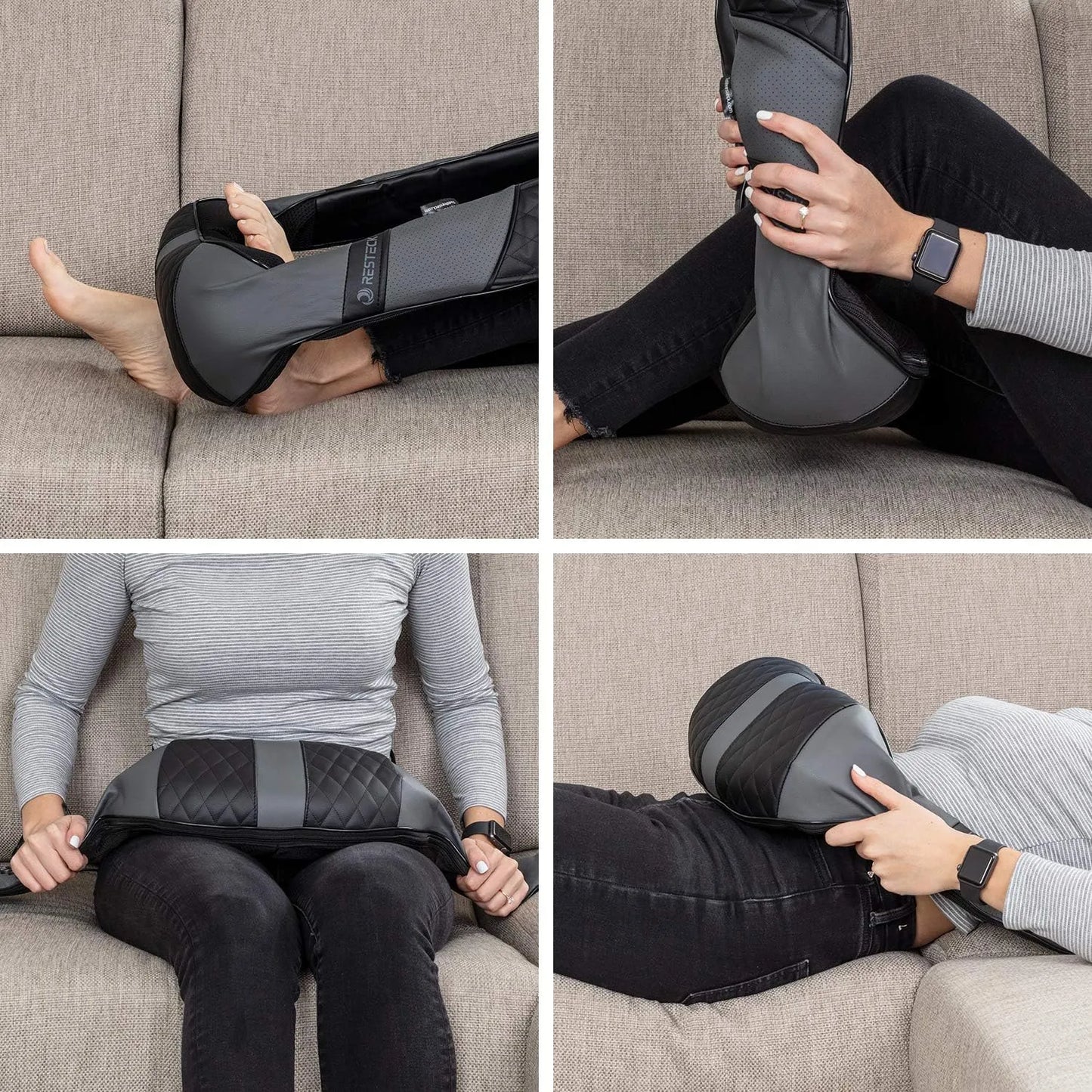 Masajeador Shiatsu Resteck Con Calor Alivia Dolor Cuello Espalda Portatil