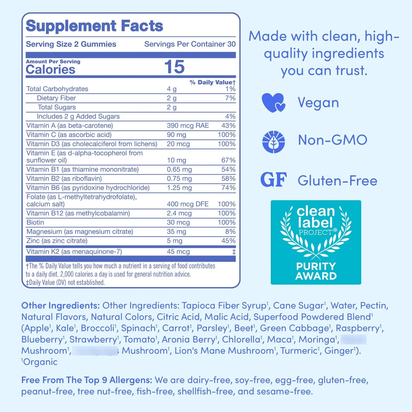 Multivitaminico Hombres Gomitas 13 Nutrientes Energia Concentracion Inmunidad