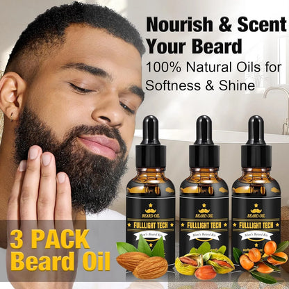 Kit De Barba Premium Con Aceite Bálsamo Y Accesorios Regalo Ideal Para Hombres