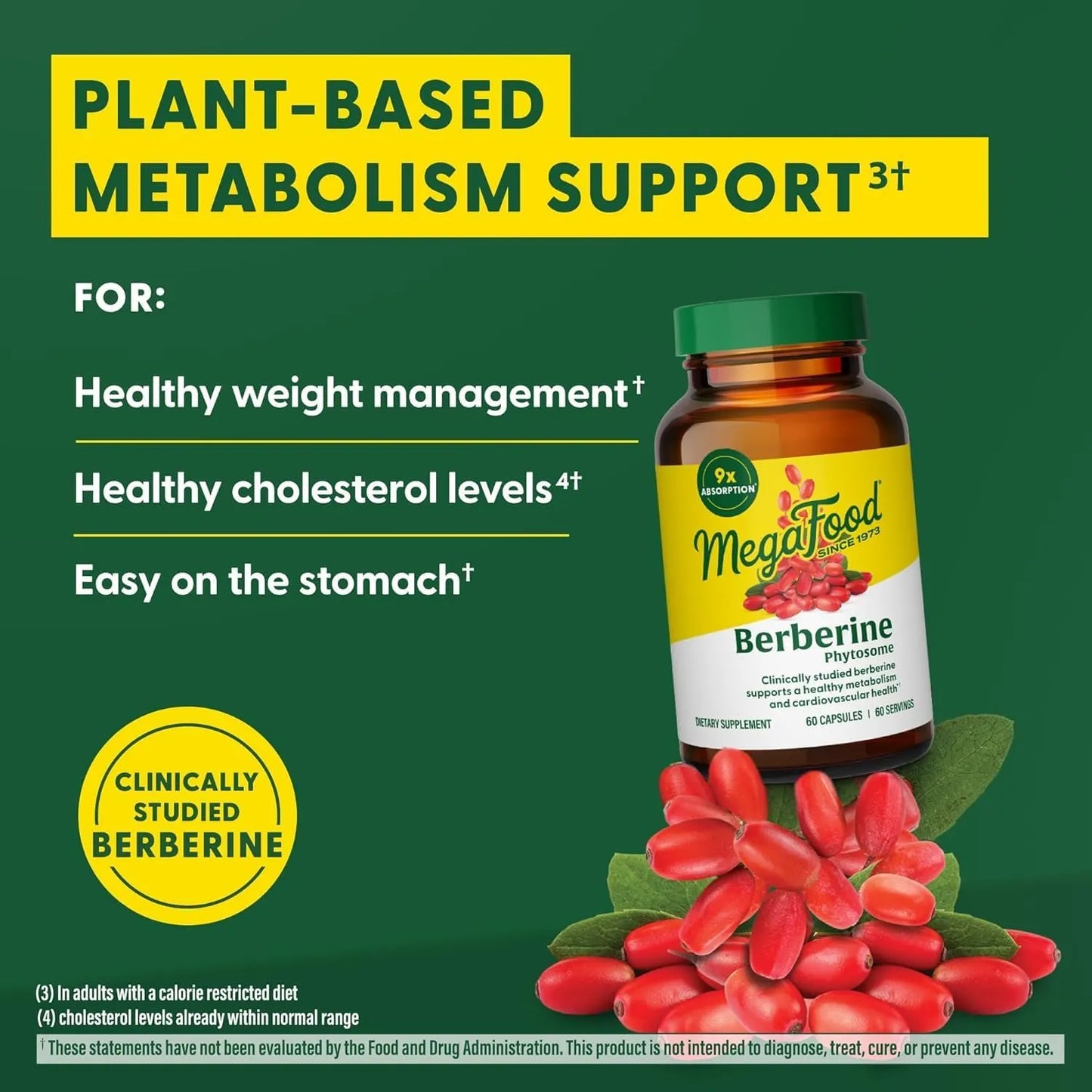 Fitosoma De Berberina 550 Mg 9 Veces Mas Absorcion Apoya Metabolismo Y Colesterol