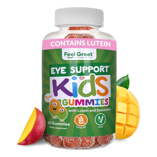 Vitaminas Gomosas Para Ojos Con Luteina Y Zeaxantina Sabor Mango Para Niños 60 Gomitas