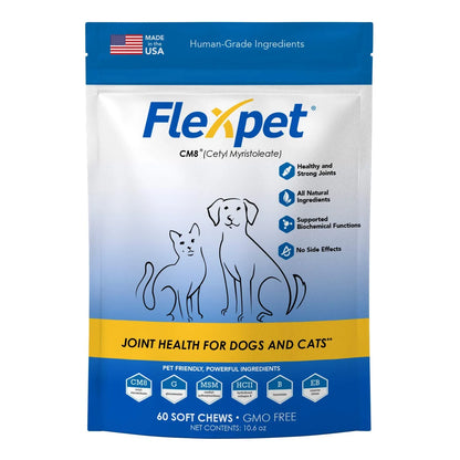 Masticables Suaves Para Perros Con Glucosamina Y Miristoleato CM8 Alivio Articular Natural