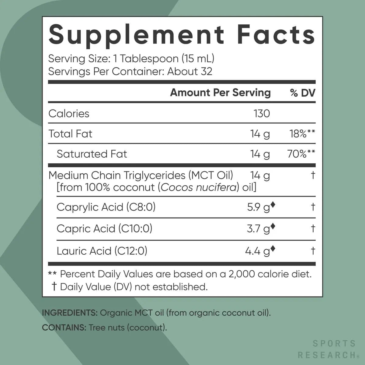 Aceite Mct Sports Research Orgánico Energía Natural 16oz - Imagen 5