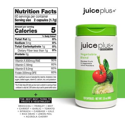Mezcla Nutritiva De Frutas Y Verduras 20 Variedades En Cápsulas Para Salud Familiar