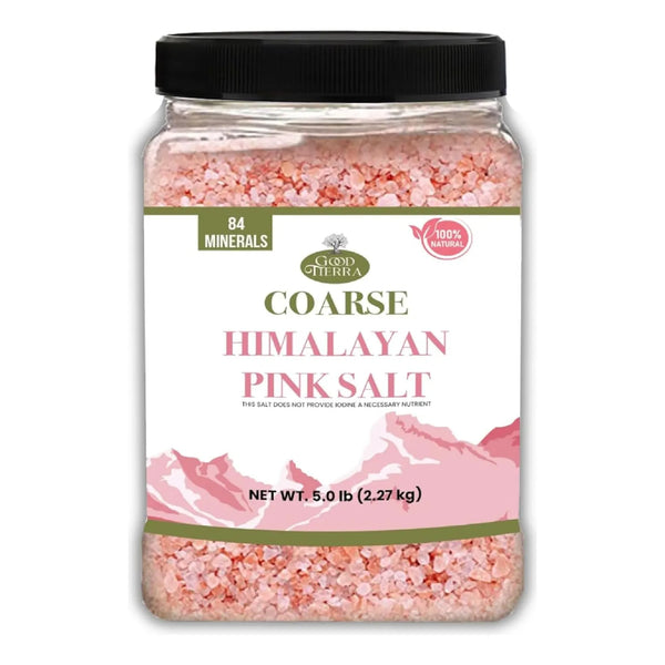 Sal Rosa Del Himalaya Gruesa Good Tierra Pura 5 Lbs Para Cocina Y Bienestar