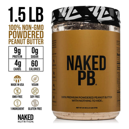 Mantequilla De Mani En Polvo 100 Natural Premium 675 Gr Proteina Vegana Sin Aditivos