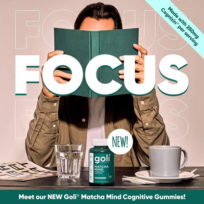 Gomitas Matcha Mind 60 Unidades Té Verde En Polvo Con Cognizin Para Concentración