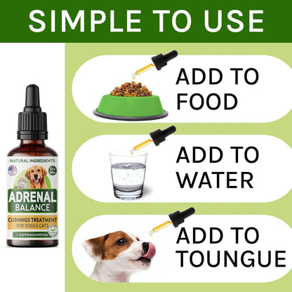 Tratamiento Natural Para Mascotas Equilibrio De Ashwagandha Soporte Cushing Perros Gatos