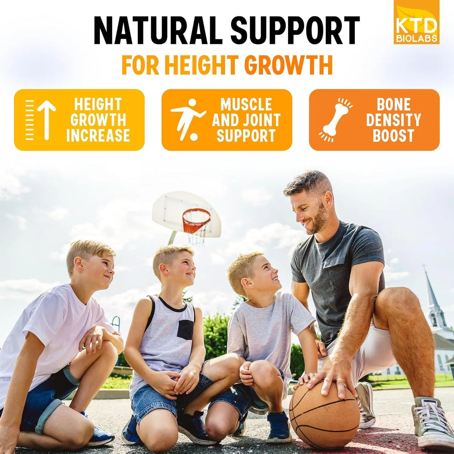 Maximizador De Crecimiento De Altura Natural Píldoras Para Aumentar Estatura Ktd Biolabs