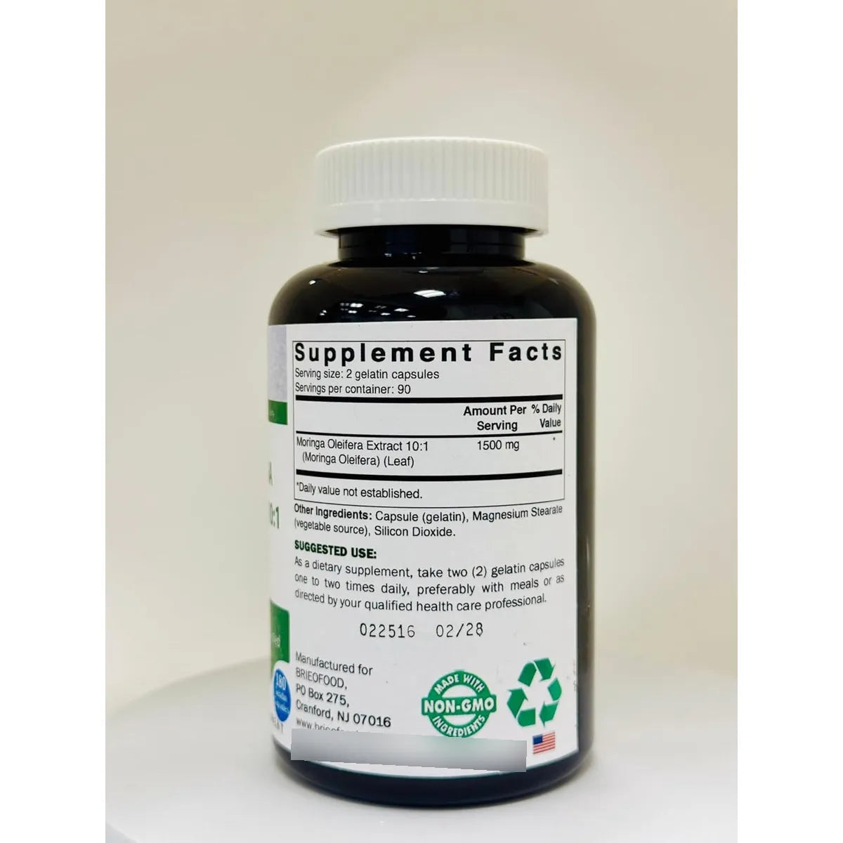 Extracto De Moringa Oleifera 10 1 1500 Mg 180 Capsulas Superalimento Sin Gluten Y Omg