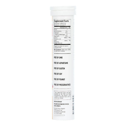 Vitamina C Efervescente 1000 Mg Paquete De 3 Con 60 Tabletas Sabor Naranja