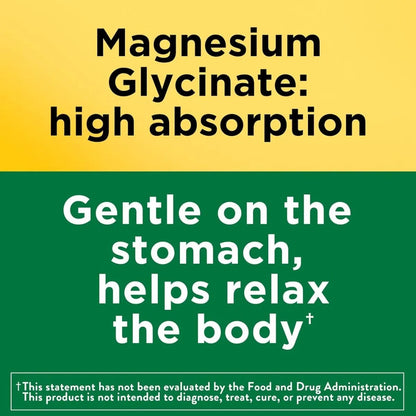 Magnesio Glicinato 200 Mg Nature Made Cápsulas Relajación - Imagen 4