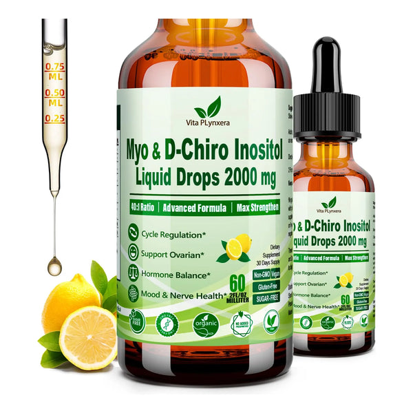 Suplemento Myo D Chiro Inositol 40 1 Con Chasteberry Multivitaminico Gotas Liquidas